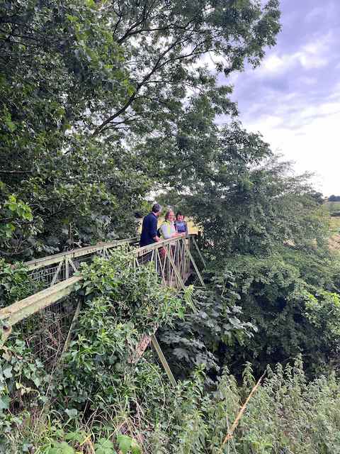 Crimple Beck Spofforth. Sample from footbridge in open fields setting (drainage pipe on upside of bridge, RHS bank)